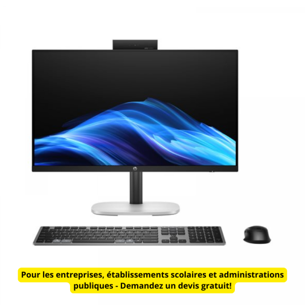 PC DE BUREAU TOUT EN UN HP PROSTUDIO 4 AIO G1i AI READY 24" / Intel core ultra 7 265T / 16GO / 512GO SSD / Win 11 Pro Gar 1 an (BY6Y5ET#ABF) - POUR LES PROS / DEMANDEZ UN DEVIS GRATUIT