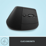 SOURIS ERGONOMIQUE VERTICALE SANS FIL LOGITECH LIFT – pour droitiers (910-006473) – Image 8