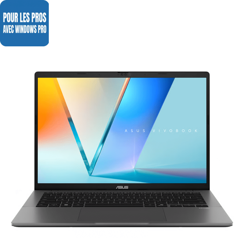 ASUS VIVOBOOK S14 OLED M3407KA-PRO-OLED-SF9X Copilot+ PC 14″ / AMD Ryzen AI 7 350 / 16GO / 512GO SSD / Win 11 Pro / Gar 3 ans (90NB16P1-M004M0)