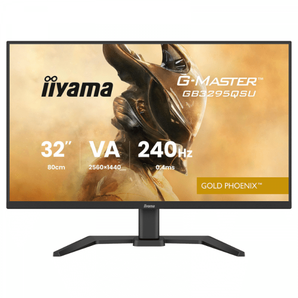 MONITEUR PC IIYAMA 31.5" LED - G-MASTER GB3295QSU-B1 GOLD PHOENIX / 0.4ms / 2.5K / 240HZ - HDMI/DP