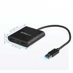 ADAPTATEUR USB 3.0 VERS DOUBLE HDMI / USB32HD2 - CONVERTISSEUR DE MONITEUR USB VERS 2xHDMI POUR WINDOWS (pas de support pour macOS/ChromeOS/Linux) - TAA – Image 2