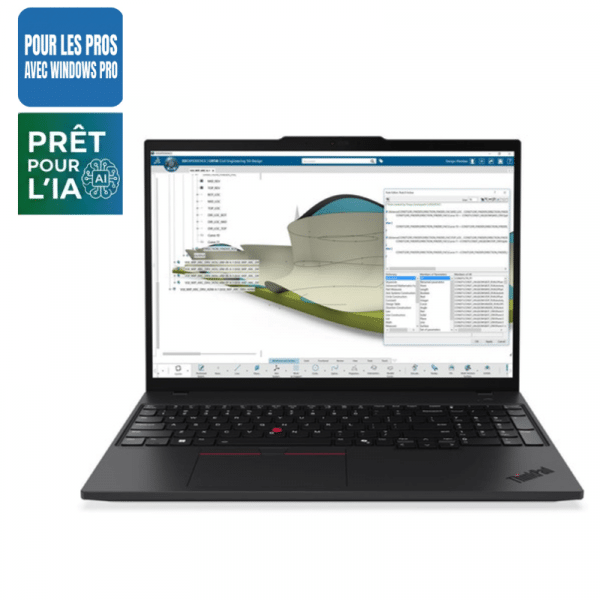 LENOVO THINKPAD P16S GEN 4 16" / INTEL CORE ULTRA 7-255H / 16GO / 512GO SSD / NVIDIA RTX PRO 500 6GO / Win 11 Pro / Gar 3 ans (21QV005TFR) – POUR LES PROS / DEMANDEZ UN DEVIS GRATUIT