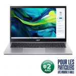 ACER ASPIRE GO 15 AG15-42P-R9RB 15.6" / AMD RYZEN 5-7430U, 6 coeurs / 8GO RAM / 512GO SSD / Win 11 Famille / Gar 2 ans (NX.J7WEF.01C) – CLIQUEZ POUR VOIR LES DÉTAILS / APPELEZ POUR POSER VOS QUESTIONS