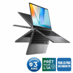 ASUS VIVOBOOK 14 FLIP TP3407AA-DISSG1X 14" OLED TACTILE / INTEL CORE ULTRA 7-355, 8 coeurs / 16GO RAM / 512GO SSD / Win 11 Pro / Gar 3 ans (90NB17C1-M007K0) – CLIQUEZ POUR VOIR LES DÉTAILS / DEMANDEZ UN DEVIS GRATUIT