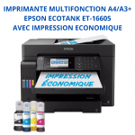 IMPRIMANTE MULTIFONCTION A4/A3+ EPSON ECOTANK ET-16605 avec impression économique (C11CH72405)