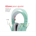 ALPINE MUFFY KIDS CASQUE ANTI-BRUIT 5-16 ANS 25dB MENTHE – Image 3
